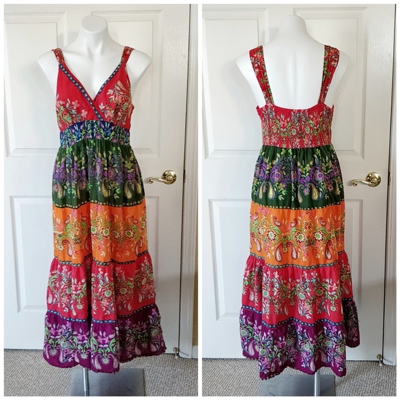 Claudia Richard Dresses & Skirts - Claudia Richard tiered sleeveless boho dress sz XL